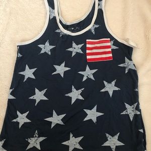 American flag tank